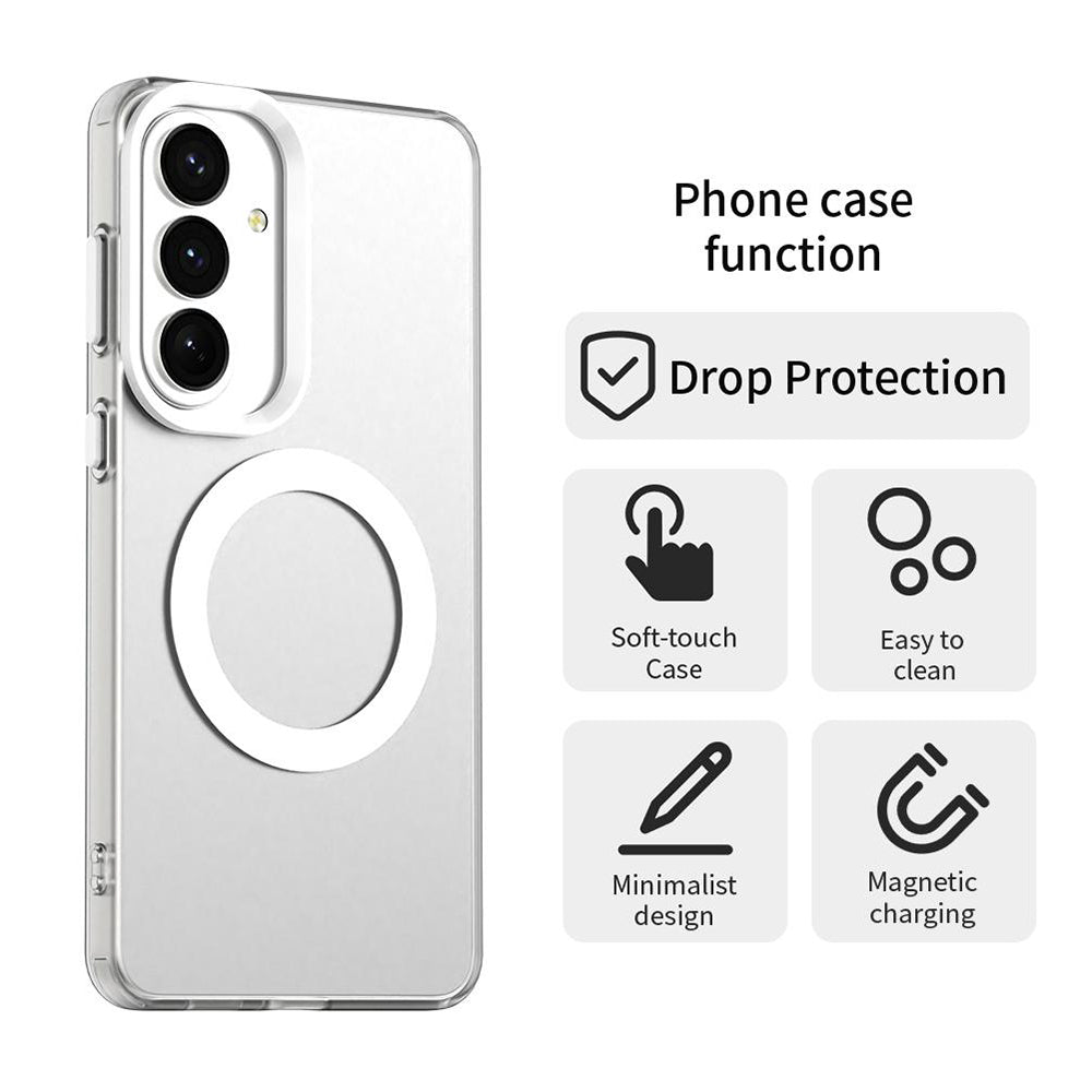 Калъф MagSafe за Samsung Galaxy S26 S942, Techsuit, CandyCase, Бял