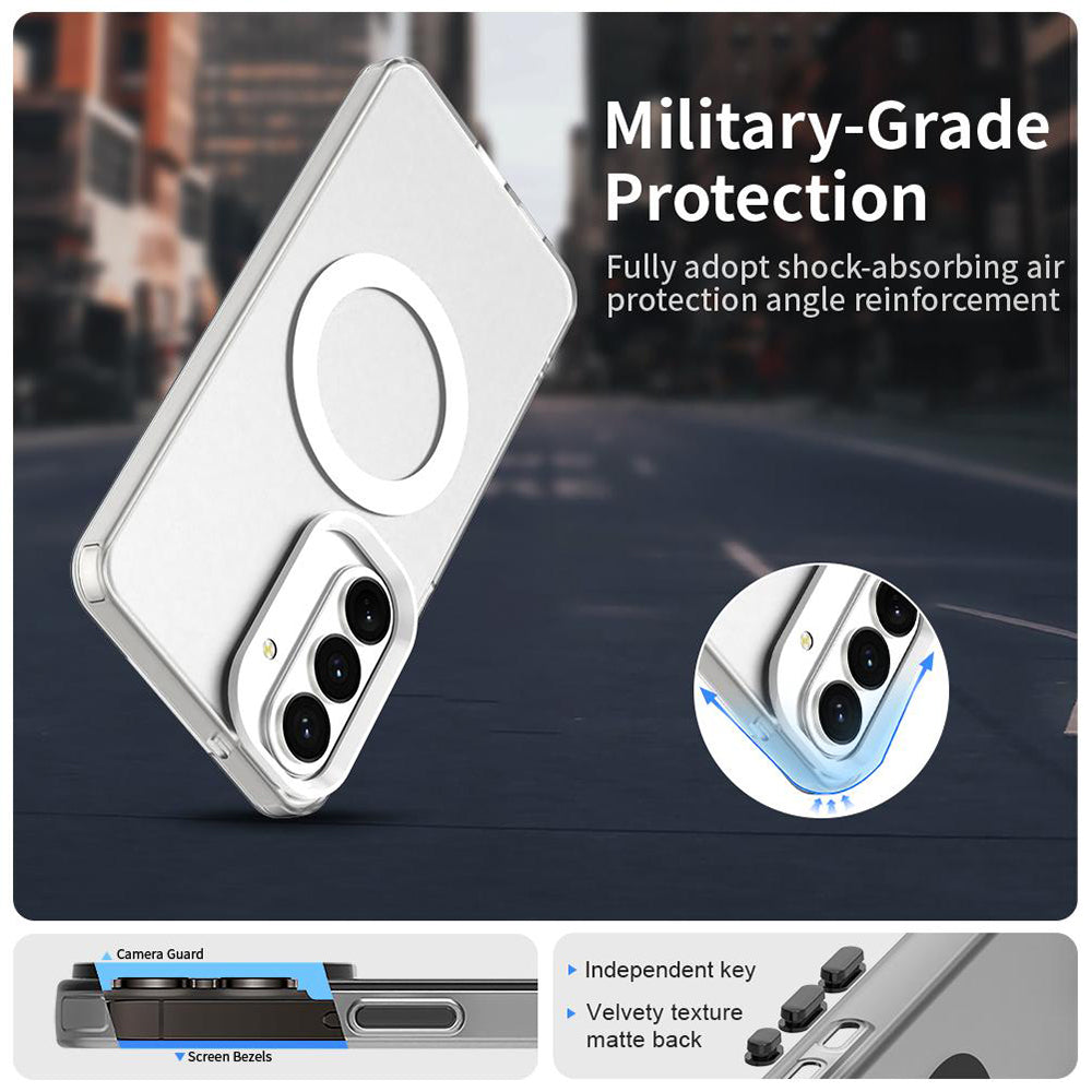 Калъф MagSafe за Samsung Galaxy S26 S942, Techsuit, CandyCase, Бял