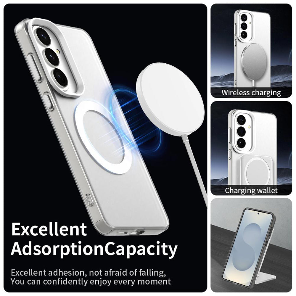 Калъф MagSafe за Samsung Galaxy S26 S942, Techsuit, CandyCase, Бял