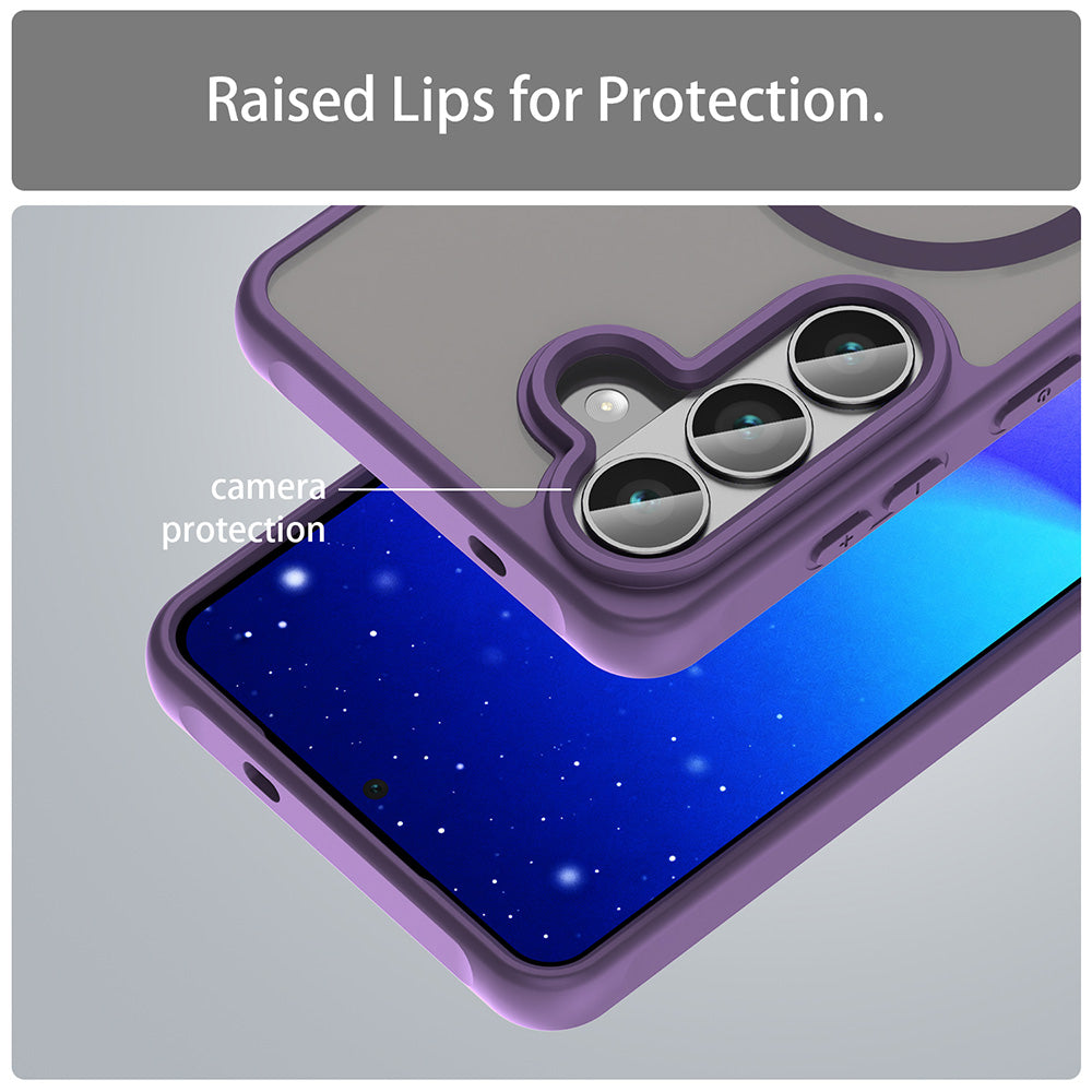 Калъф MagSafe за Samsung Galaxy S26 S942, Techsuit, HaloFrost II, Лилав