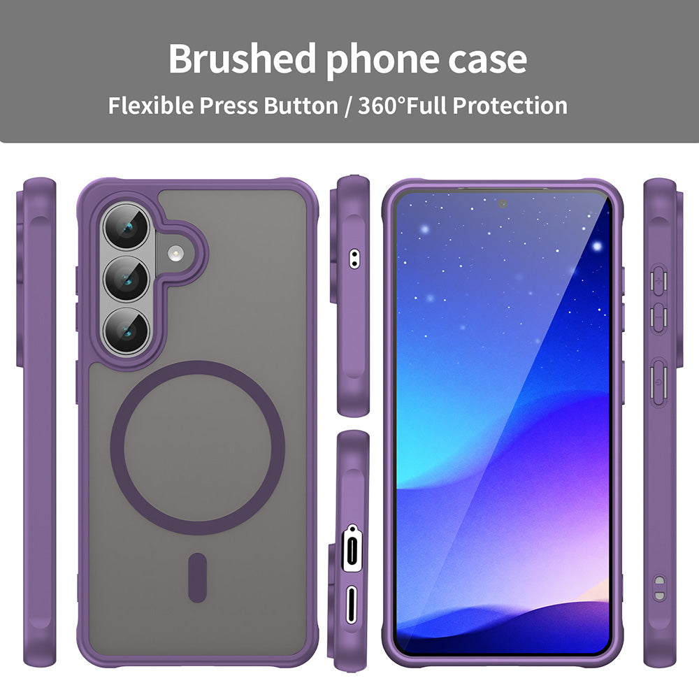 Калъф MagSafe за Samsung Galaxy S26 S942, Techsuit, HaloFrost II, Лилав