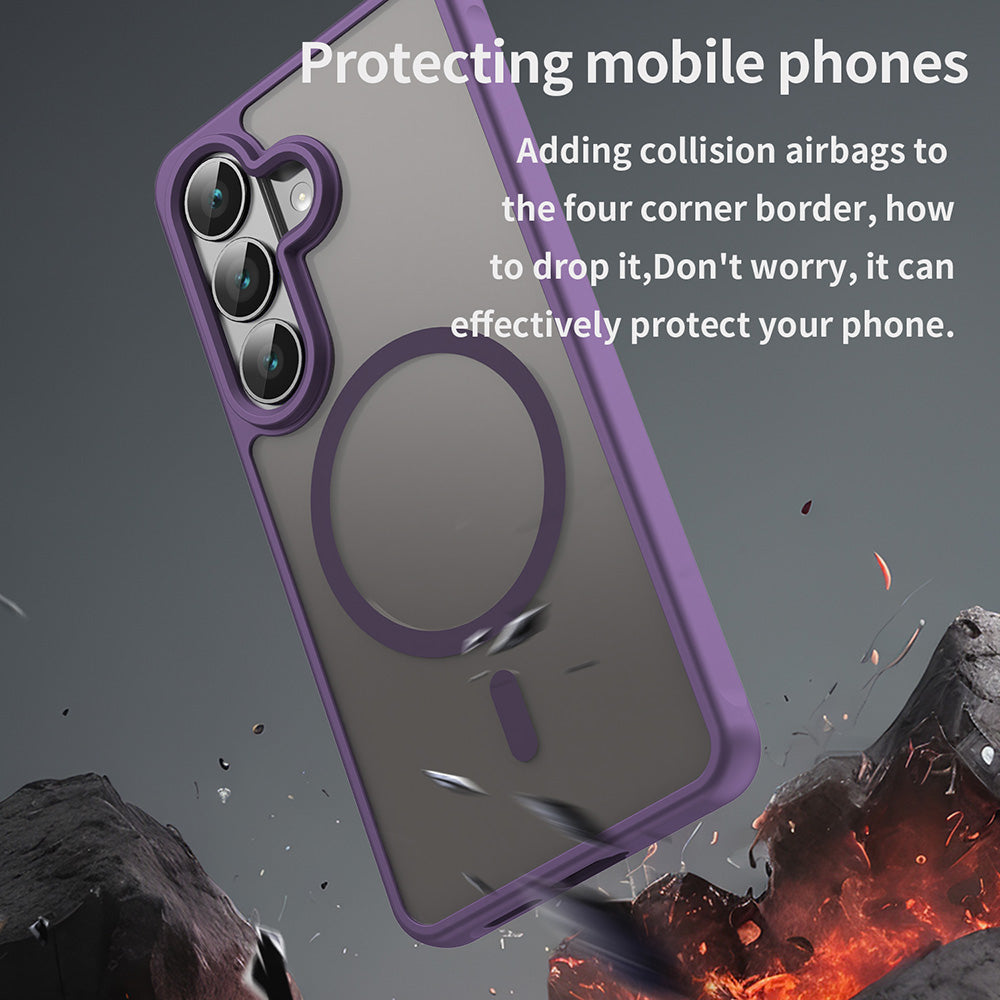 Калъф MagSafe за Samsung Galaxy S26 S942, Techsuit, HaloFrost II, Лилав