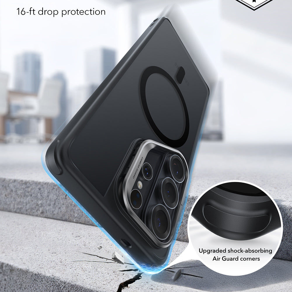 Калъф MagSafe за Samsung Galaxy S26 Ultra S948, ESR, Classic Hybrid Kickstand, Сатенено черен
