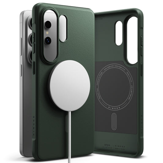 Калъф MagSafe за Samsung Galaxy S26 Ultra, Ringke, Onyx, Тъмнозелен