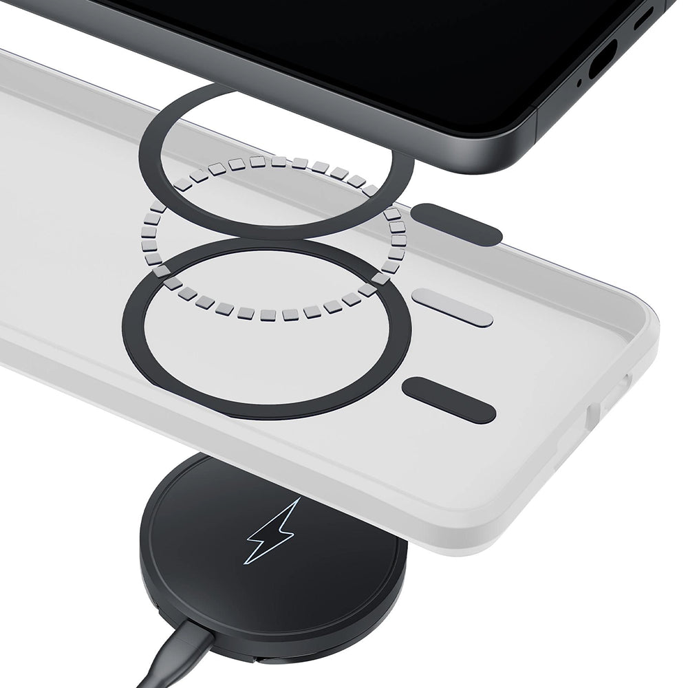 Калъф MagSafe за Samsung Galaxy S26 Ultra S948, 3MK, Smoke MagCase, Бял