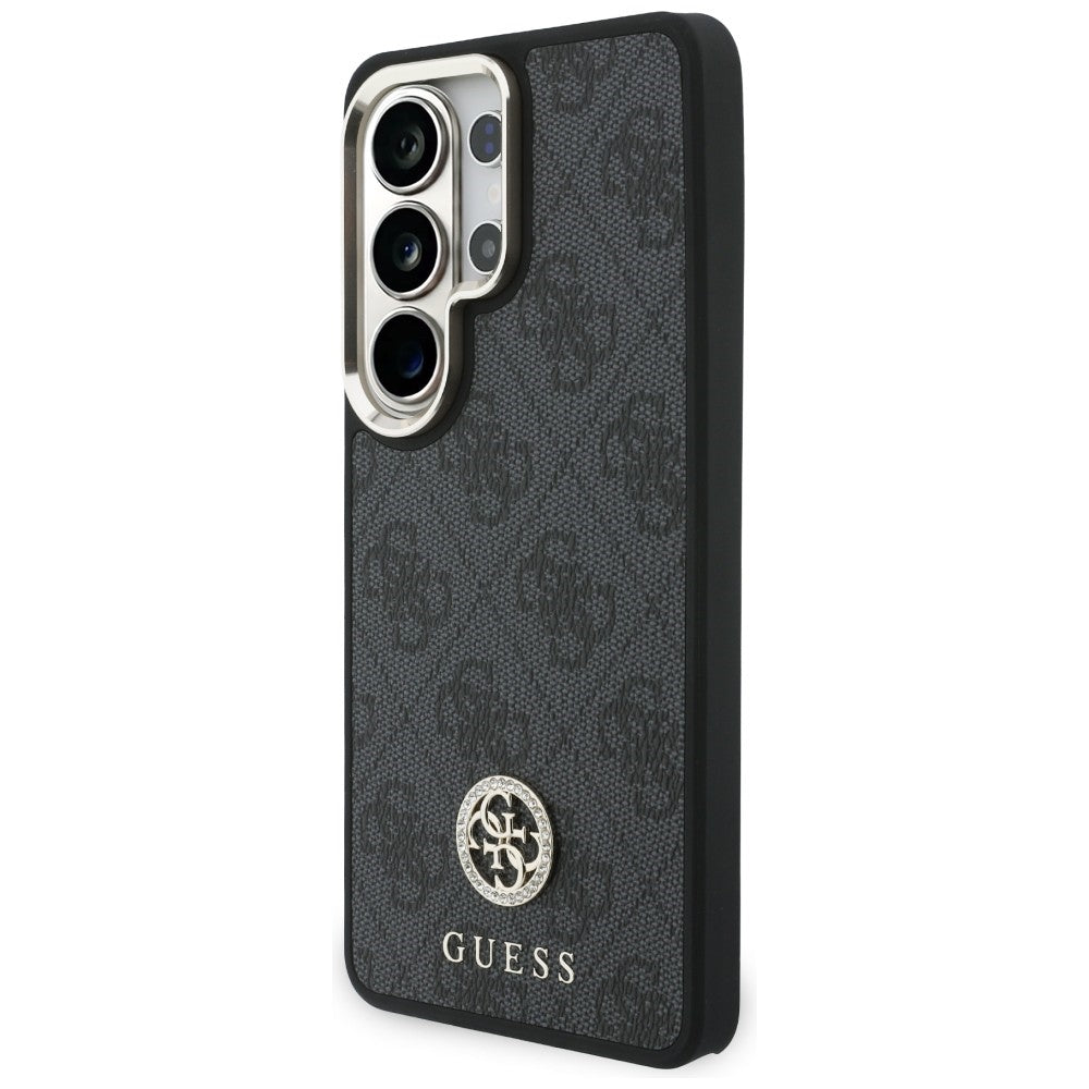 Калъф MagSafe за Samsung Galaxy S26 Ultra S948, GUESS, 4G Big Rhinestone Triangle Strap, Черен