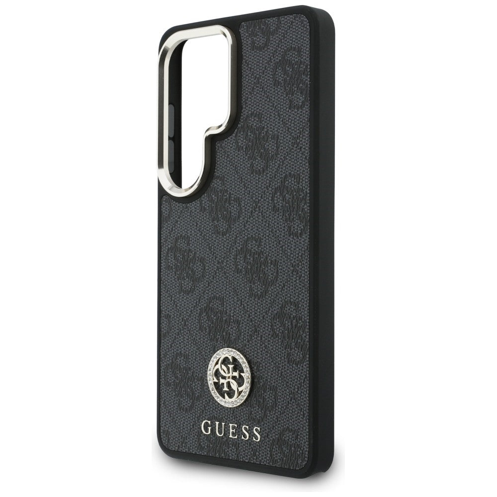Калъф MagSafe за Samsung Galaxy S26 Ultra S948, GUESS, 4G Big Rhinestone Triangle Strap, Черен