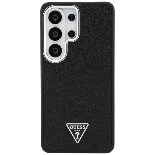 Калъф MagSafe за Samsung Galaxy S26 Ultra S948, Guess, Fixed Glitter Triangle Logo, Черен