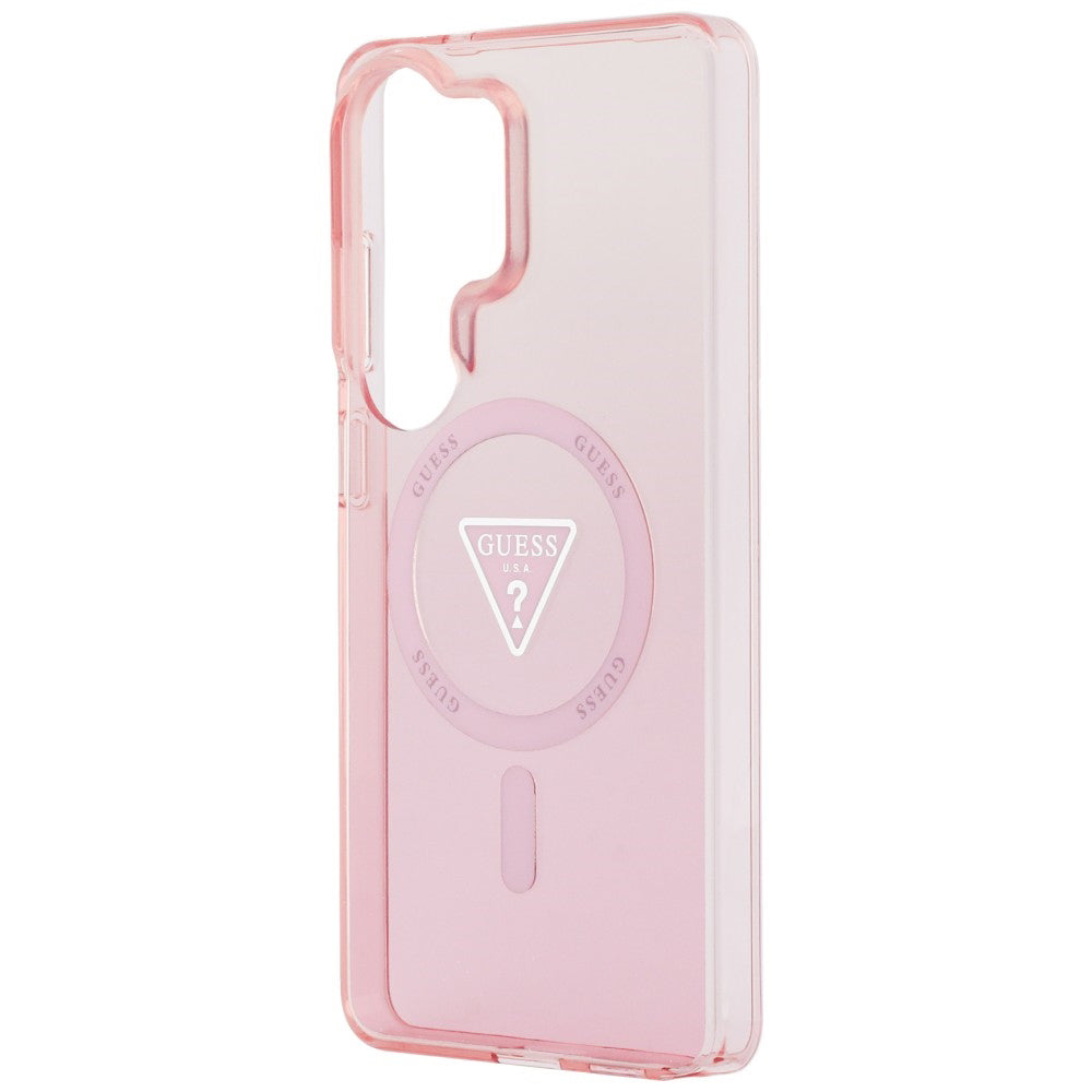 Калъф MagSafe за Samsung Galaxy S26 Ultra S948, Guess, IML Gradient Triangle Logo, Розов