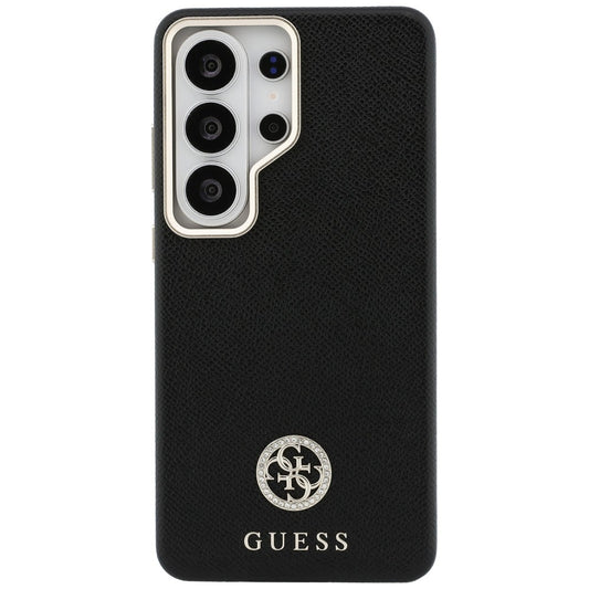 Калъф MagSafe за Samsung Galaxy S26 Ultra S948, Guess, Rhinestone Round Logo, Черен