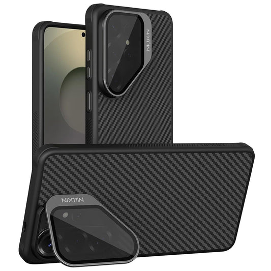 Калъф MagSafe за Samsung Galaxy S26 Ultra S948, Nillkin, CarboProp с прозрачен черен капак за обектива, черен