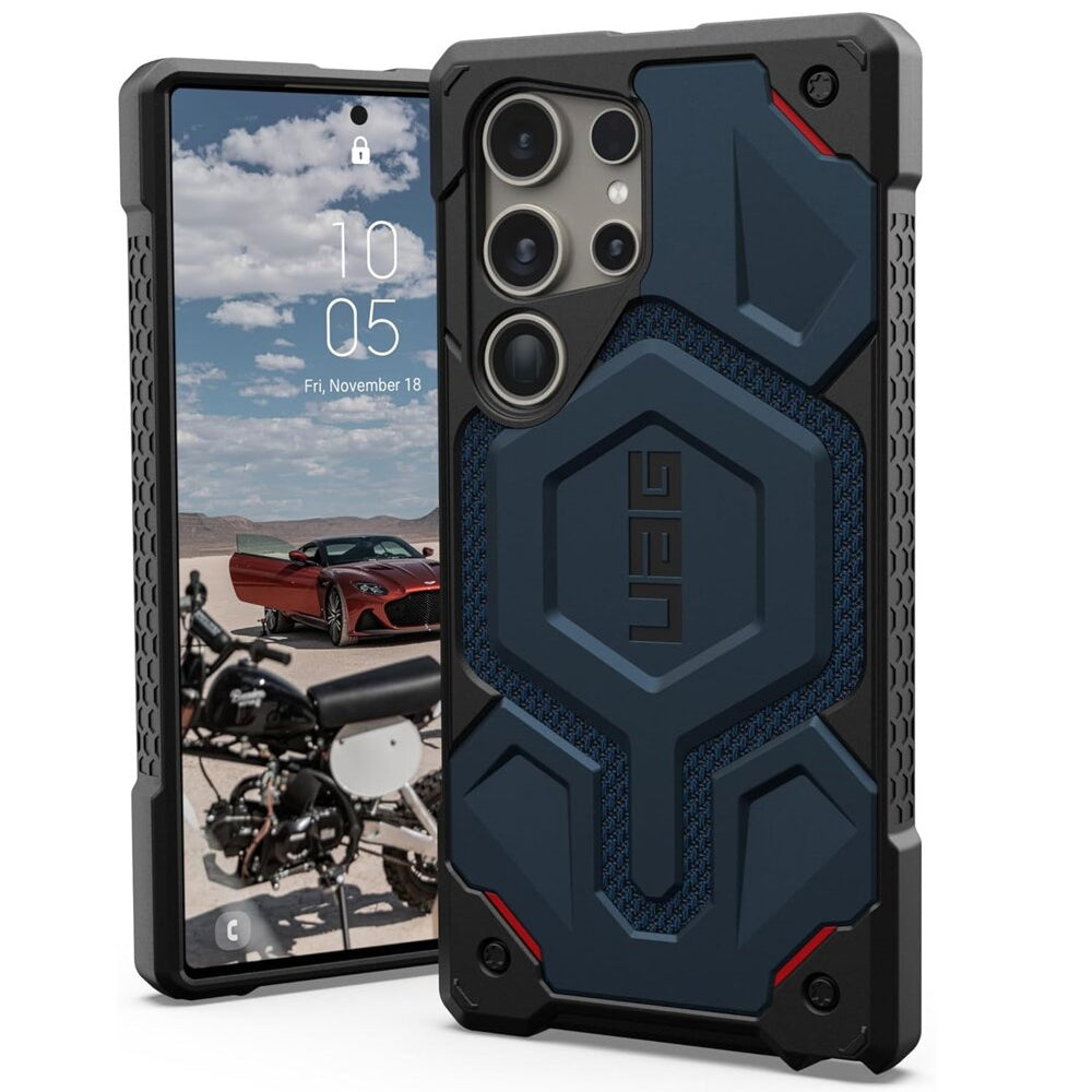 Калъф MagSafe за Samsung Galaxy S26 Ultra S948, Urban Armor Gear, Monarch Pro Kevlar, тъмносиньо