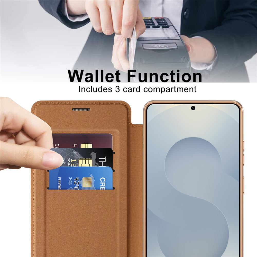 Калъф MagSafe за Samsung Galaxy S26 Ultra S948, Techsuit, SmartMag Book, Кафяв
