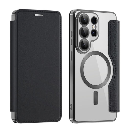 Калъф MagSafe за Samsung Galaxy S26 Ultra, Techsuit, SmartMag Book, Черен