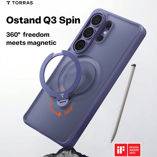 Husa MagSafe за Samsung Galaxy S26 Ultra, Torras, Ostand Spin, Mov