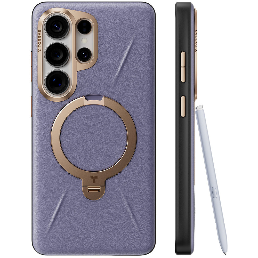 Калъф MagSafe за Samsung Galaxy S26 Ultra S948, Torras, QPRO Leather, Лилав