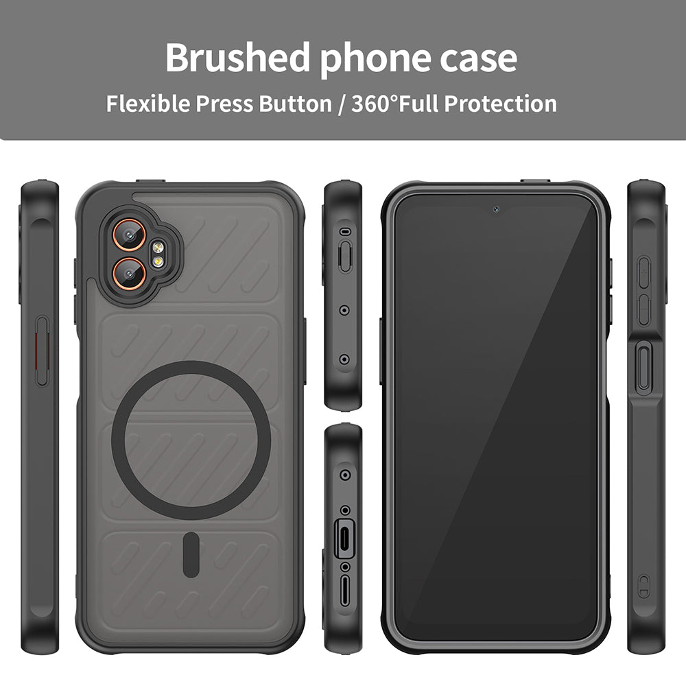Калъф MagSafe за Samsung Galaxy XCover7 Pro, Techsuit, HaloFrost II, Черен