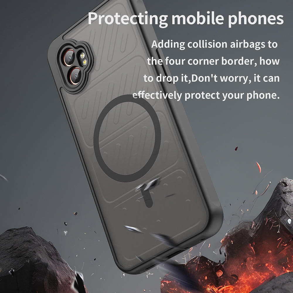 Калъф MagSafe за Samsung Galaxy XCover7 Pro, Techsuit, HaloFrost II, Черен