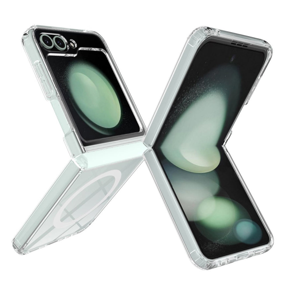 Калъф MagSafe за Samsung Galaxy Z Flip7 FE F761 / Z Flip6 F741, Techsuit, Pro, Прозрачен