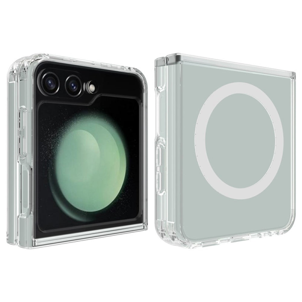 Калъф MagSafe за Samsung Galaxy Z Flip7 FE F761 / Z Flip6 F741, Techsuit, Pro, Прозрачен