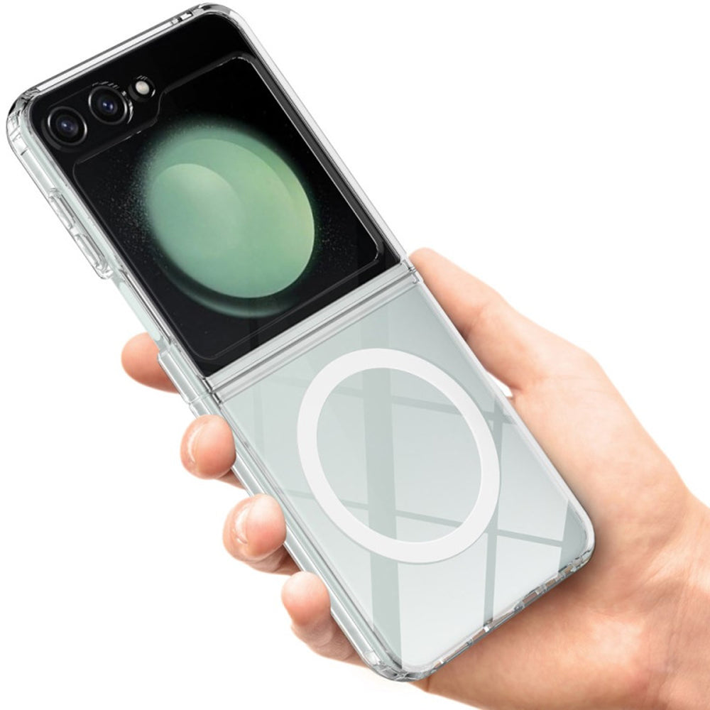 Калъф MagSafe за Samsung Galaxy Z Flip7 FE F761 / Z Flip6 F741, Techsuit, Pro, Прозрачен