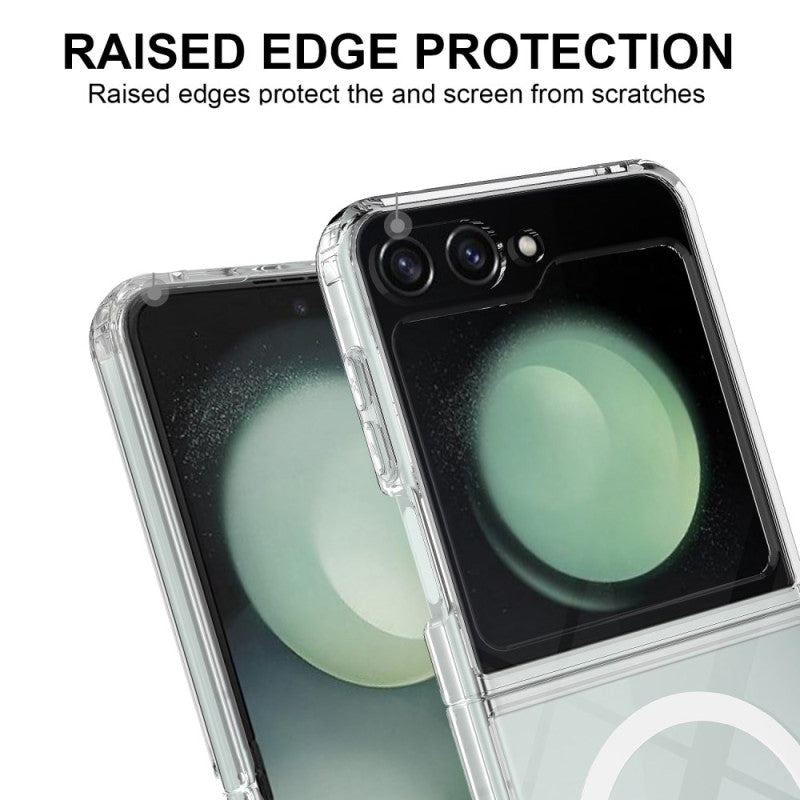 Калъф MagSafe за Samsung Galaxy Z Flip7 FE F761 / Z Flip6 F741, Techsuit, Pro, Прозрачен