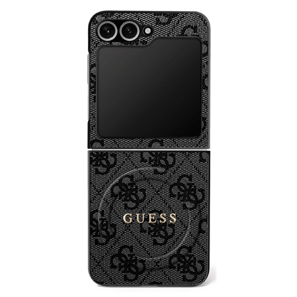 Калъф MagSafe за Samsung Galaxy Z Flip7 F766, Guess, 4G Collection, Черен