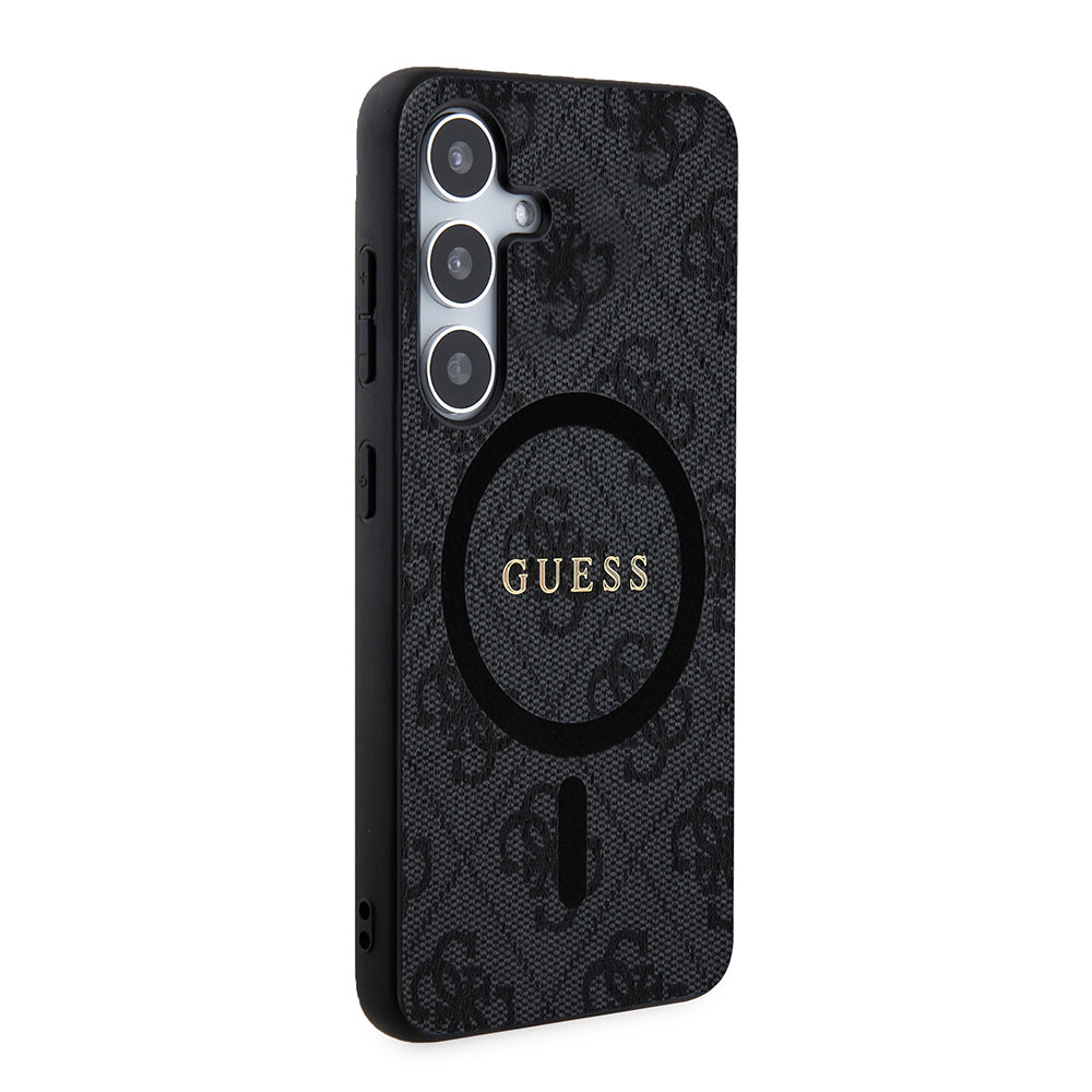 Калъф MagSafe за Samsung Galaxy Z Flip7 F766, Guess, 4G Collection, Черен