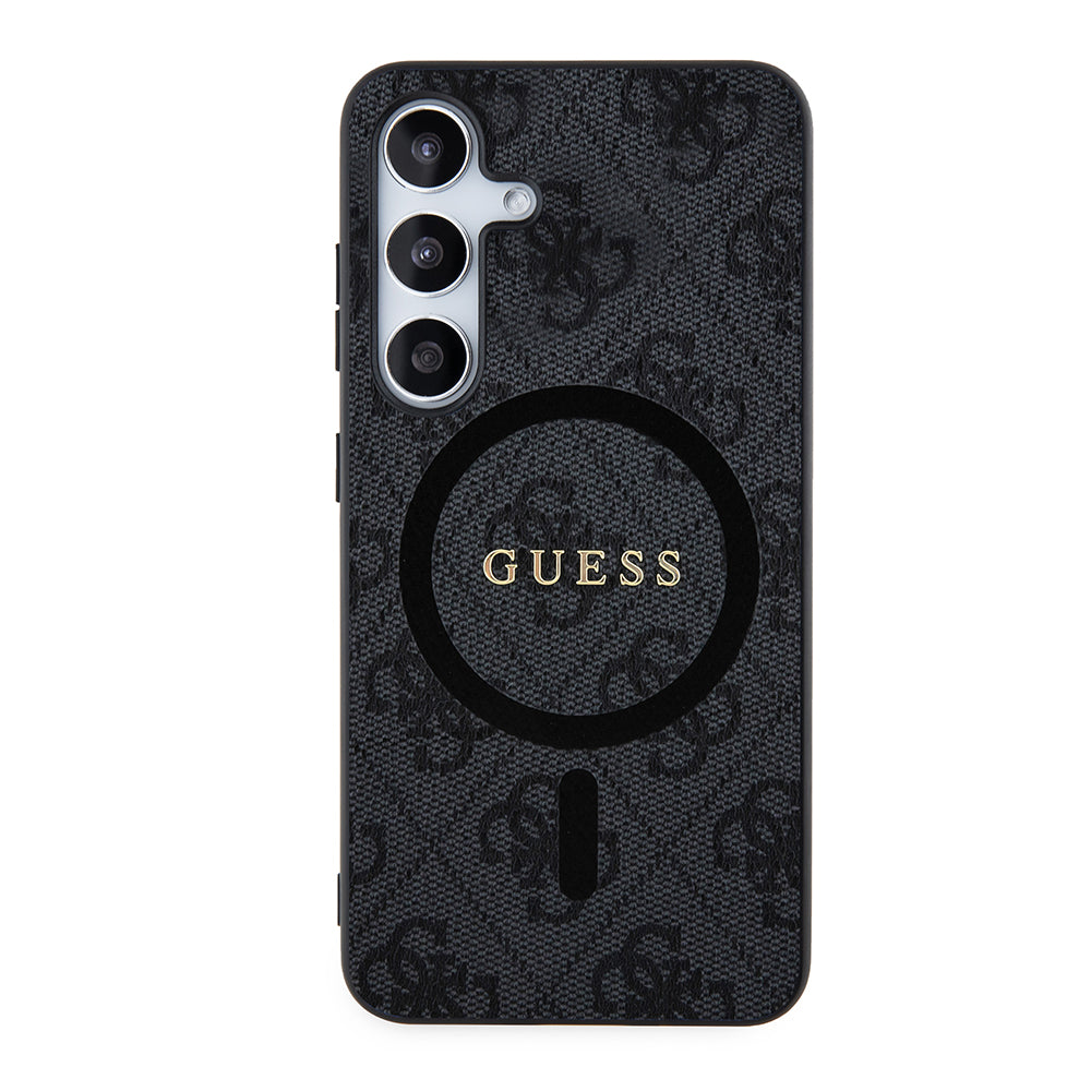 Калъф MagSafe за Samsung Galaxy Z Flip7 F766, Guess, 4G Collection, Черен