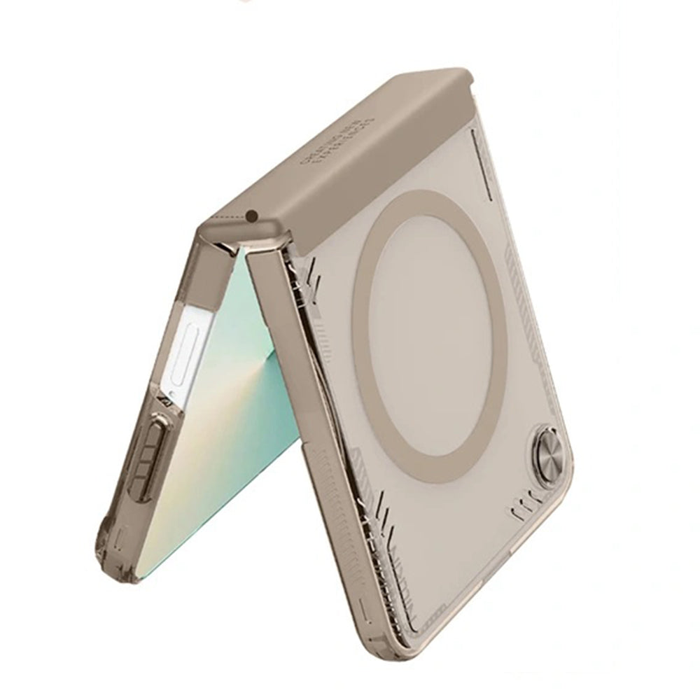 Калъф MagSafe за Samsung Galaxy Z Flip7 F766, Nillkin, Iceblade, Кафяв