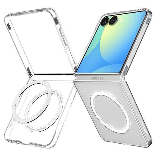 Калъф MagSafe за Samsung Galaxy Z Flip7 F766, Spigen, Air Skin, прозрачен ACS09556