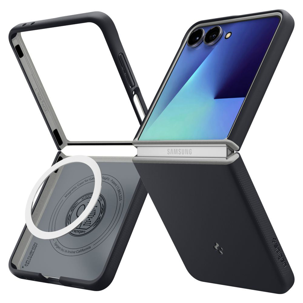 Калъф MagSafe за Samsung Galaxy Z Flip7 F766, Spigen, Caseology Nano Pop, Черен ACS11158