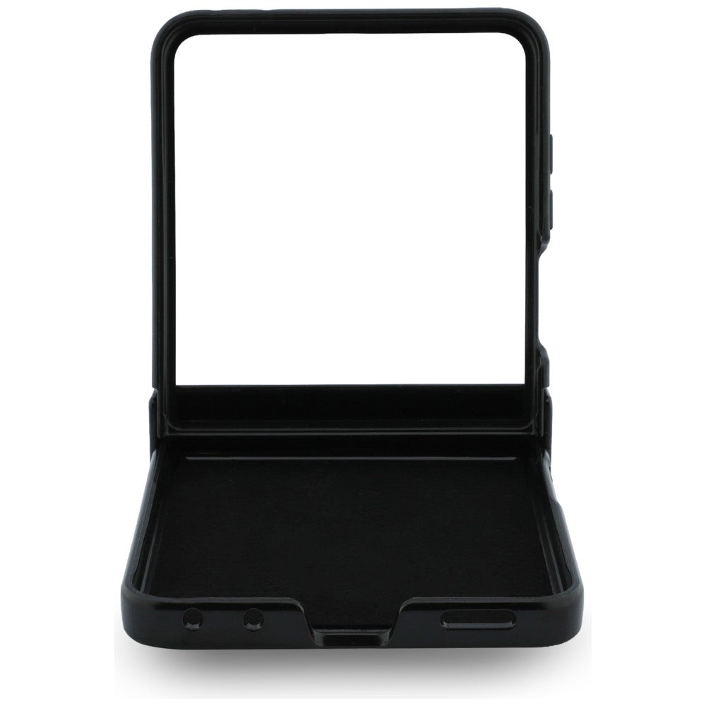 Калъф MagSafe за Samsung Galaxy Z Flip8 F776, Guess, Ring Stand Grained Classic Logo, Бежов