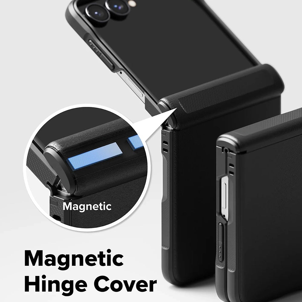 Калъф MagSafe за Samsung Galaxy Z Flip8 F776, Ringke, Onyx Flap, Черен