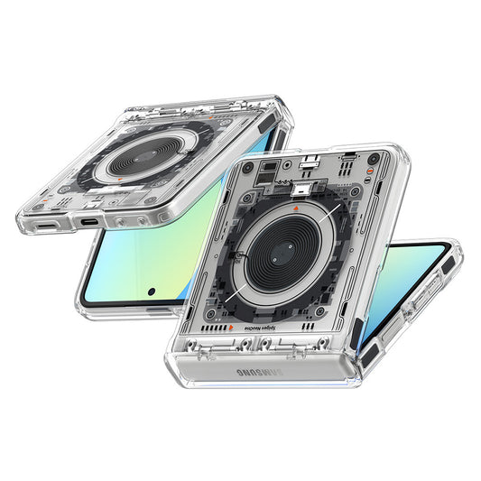 Калъф MagSafe за Samsung Galaxy Z Flip8 F776, Spigen, Ultra Hybrid Pro Neo One, Прозрачен ACS11525