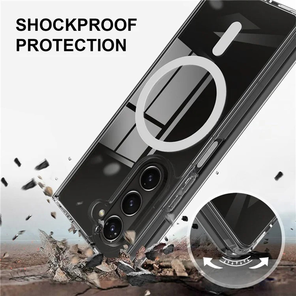 Калъф MagSafe за Samsung Galaxy Z Fold6 F956, Techsuit, Pro, Прозрачен
