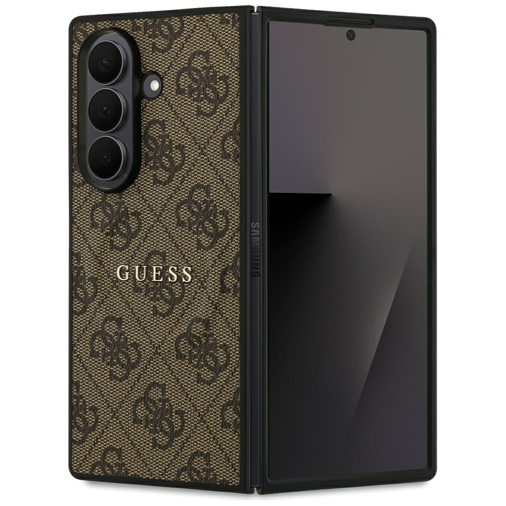 Калъф MagSafe за Samsung Galaxy Z Fold7 F966, Guess, 4G Classic, Кафяв