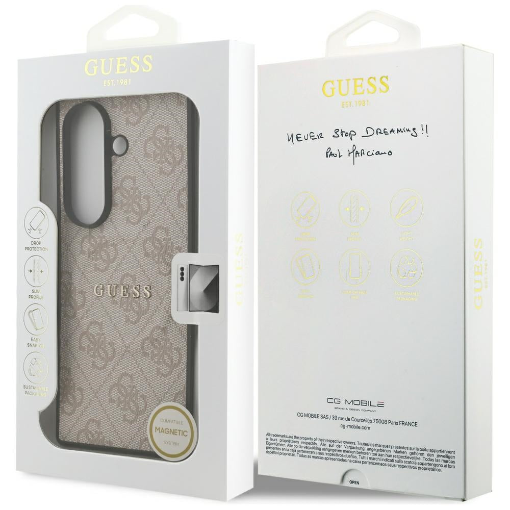 Калъф MagSafe за Samsung Galaxy Z Fold7 F966, Guess, 4G Classic, Розов