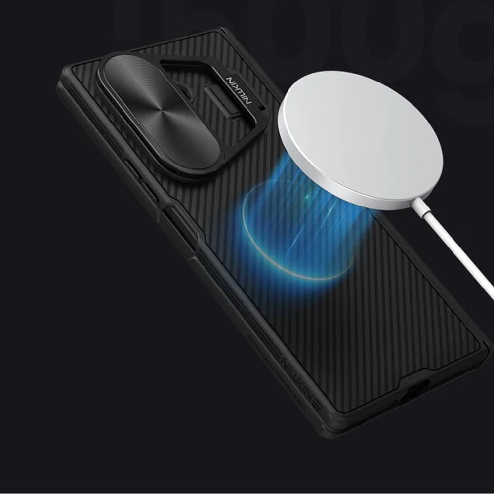 Калъф MagSafe за Samsung Galaxy Z Fold7 F966, Nillkin, CamShield Prop с метално покритие за обектива, черен