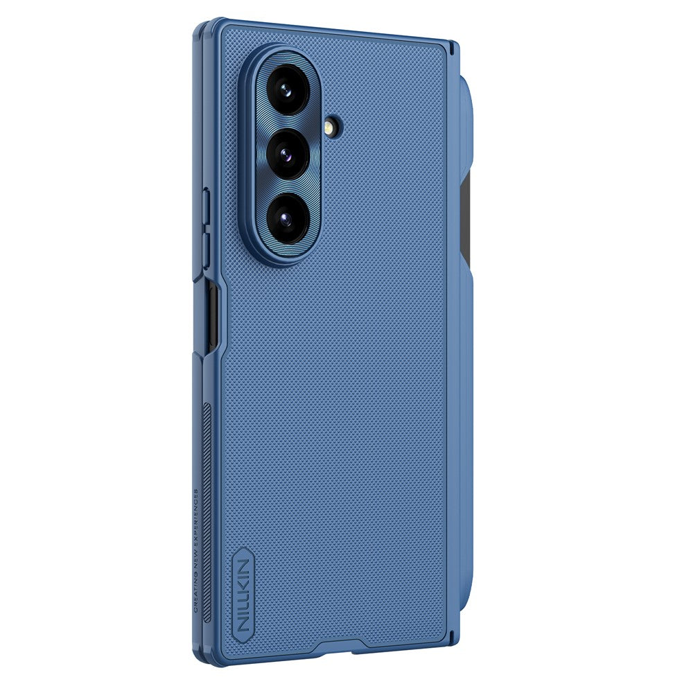 Калъф MagSafe за Samsung Galaxy Z Fold7 F966, Nillkin, Super Frosted Shield с държач за писалка, Син