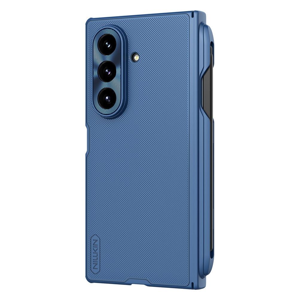 Калъф MagSafe за Samsung Galaxy Z Fold7 F966, Nillkin, Super Frosted Shield с държач за писалка, Син