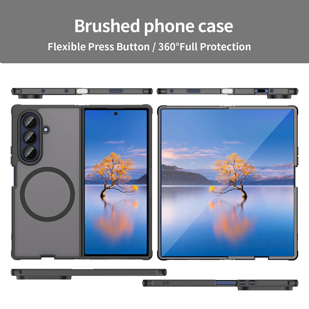 Калъф MagSafe за Samsung Galaxy Z Fold7 F966, Techsuit, HaloFrost II, Черен