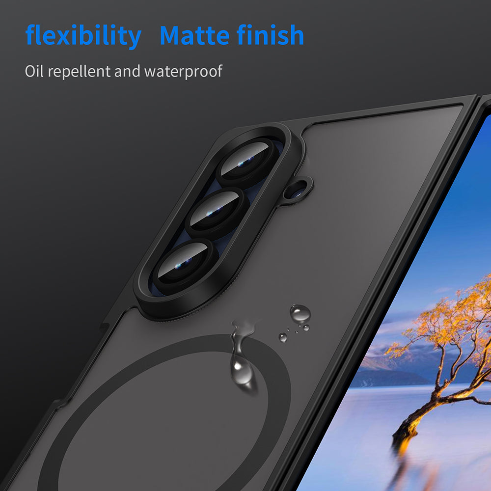 Калъф MagSafe за Samsung Galaxy Z Fold7 F966, Techsuit, HaloFrost II, Черен