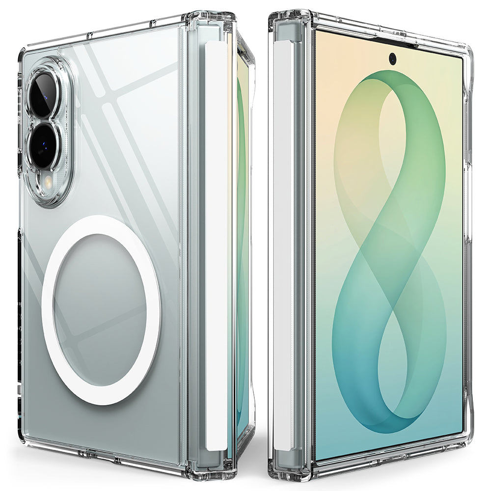 Калъф MagSafe за Samsung Galaxy Z Fold8 F971, Ringke, Fusion Flap, Прозрачен