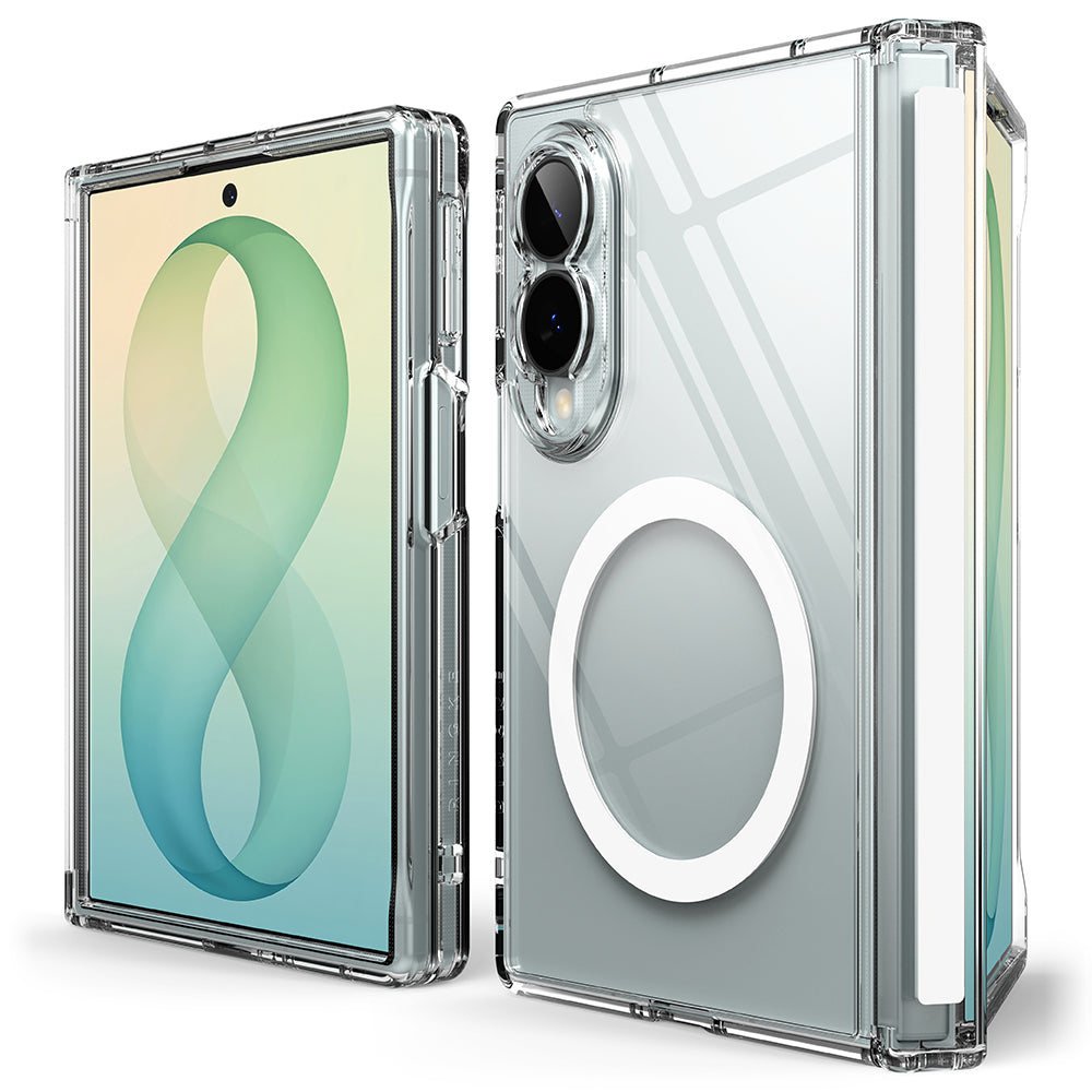 Калъф MagSafe за Samsung Galaxy Z Fold8 F971, Ringke, Fusion Flap, Прозрачен