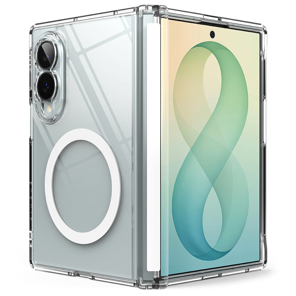 Калъф MagSafe за Samsung Galaxy Z Fold8 F971, Ringke, Fusion Flap, Прозрачен