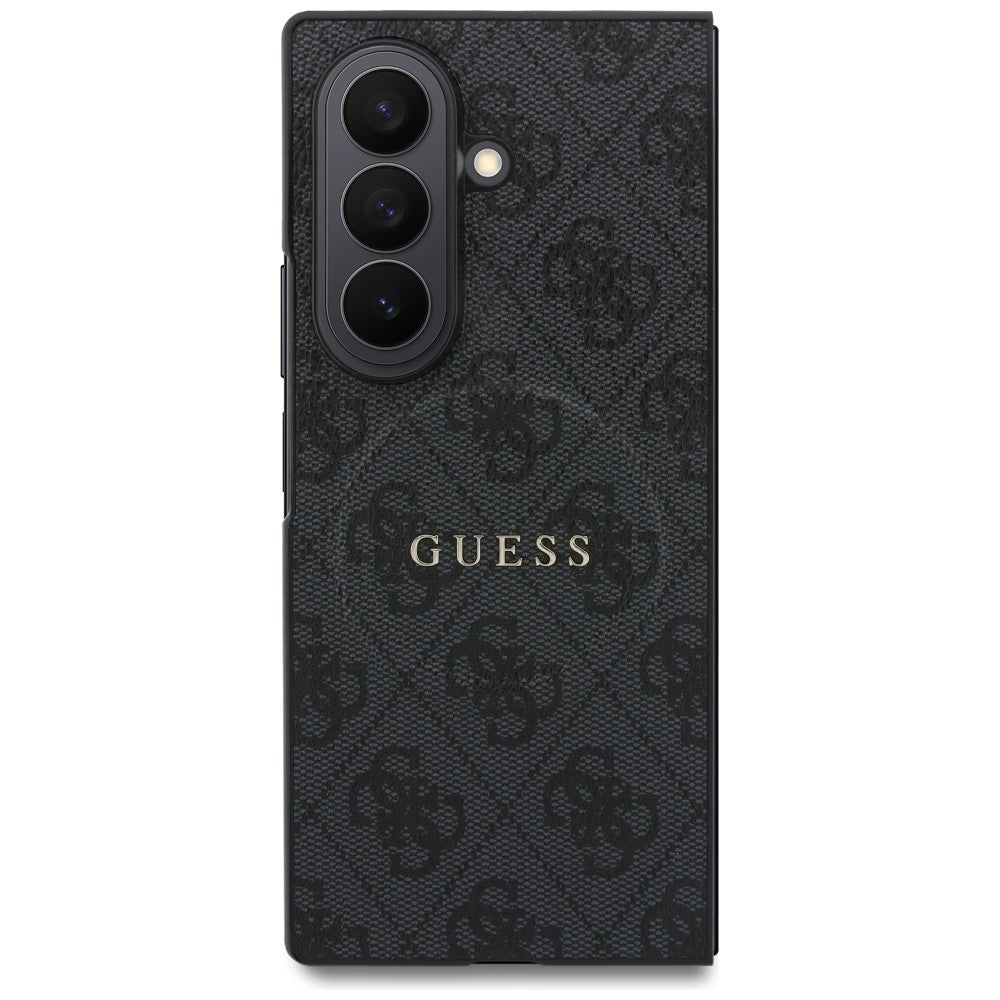 Калъф MagSafe за Samsung Galaxy Z Fold8 Ultra F976, Guess, 4G Leather Classic, Черен