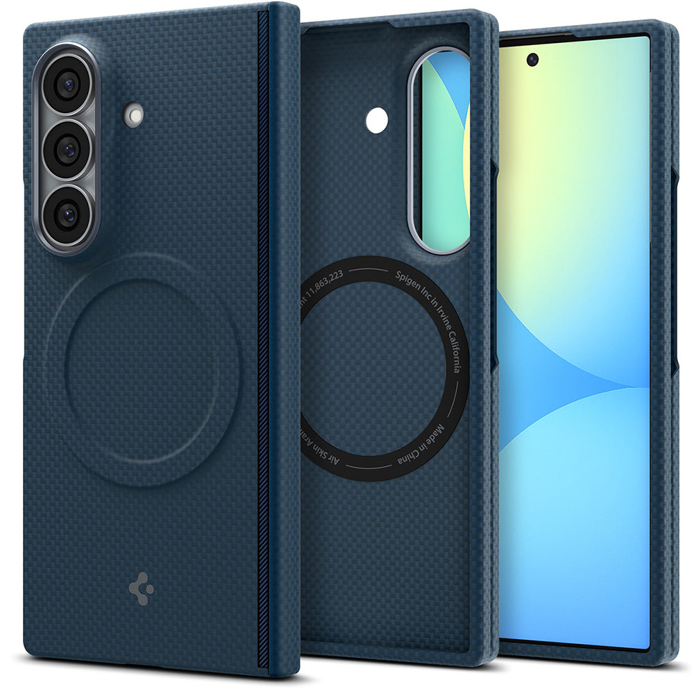 Калъф MagSafe за Samsung Galaxy Z Fold8 Ultra F976, Spigen, Air Skin, Тъмносин ACS11852