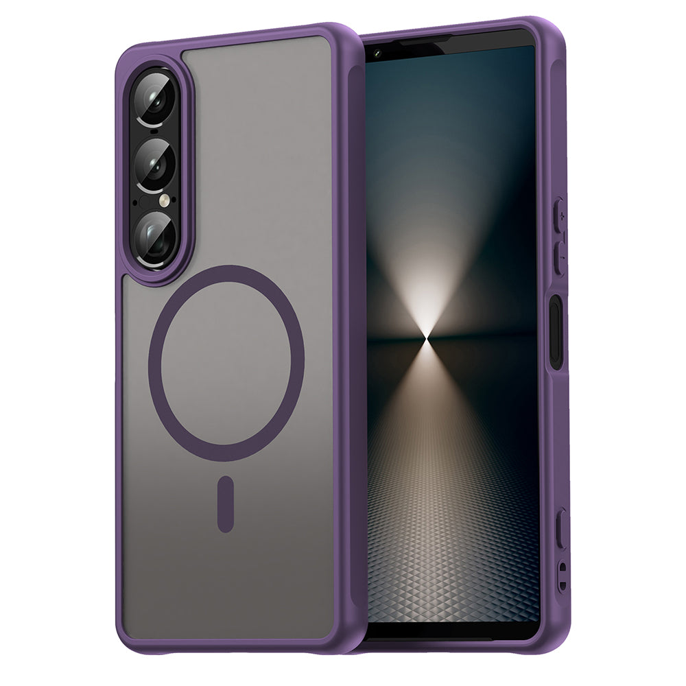 Калъф MagSafe за Sony Xperia 1 VII, Techsuit, HaloFrost II, Лилав