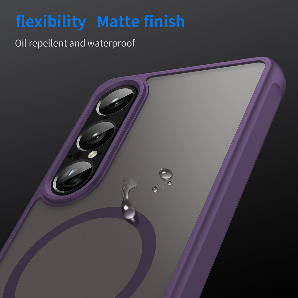 Калъф MagSafe за Sony Xperia 1 VII, Techsuit, HaloFrost II, Лилав